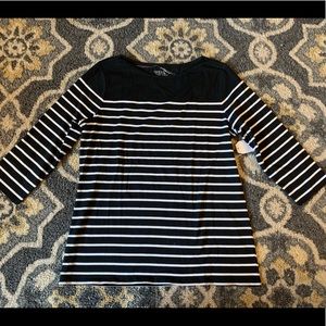 NWT Black & White Top